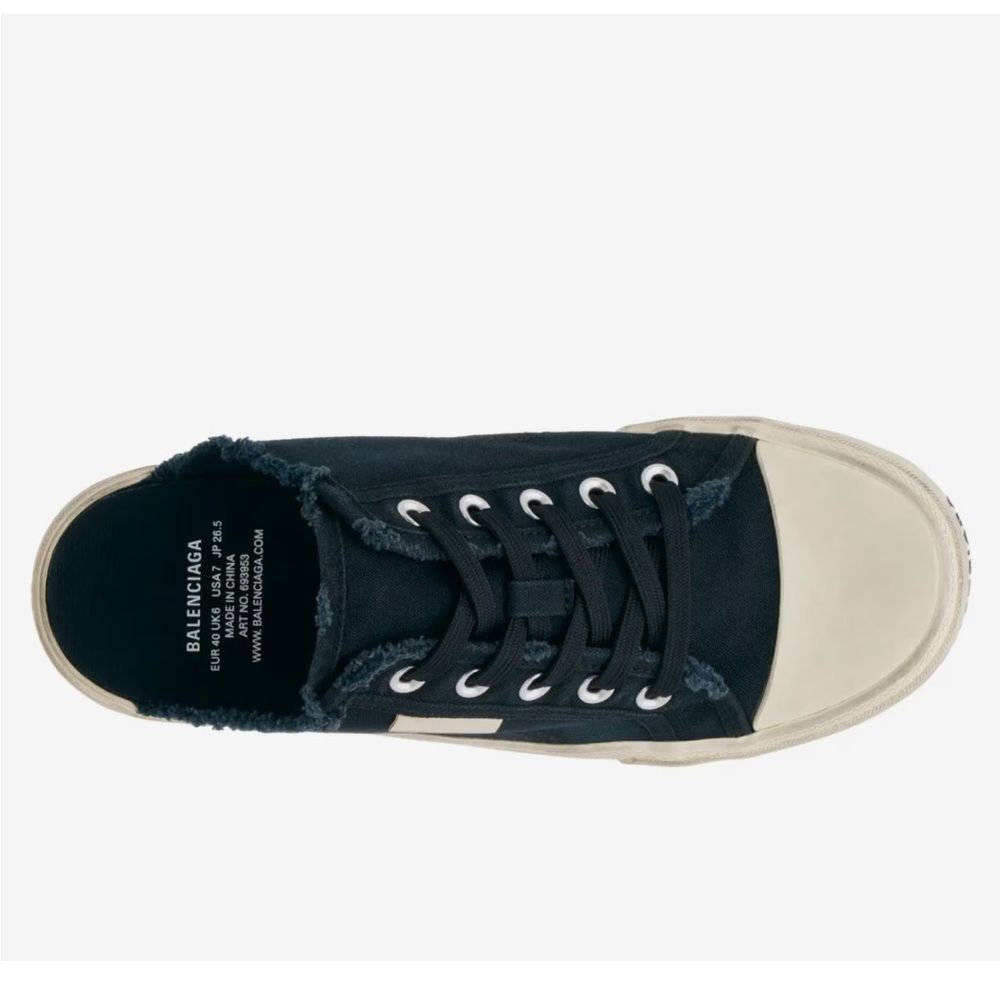 Balenciaga Black Mule Slip On Sneakers - Picture 8 of 9